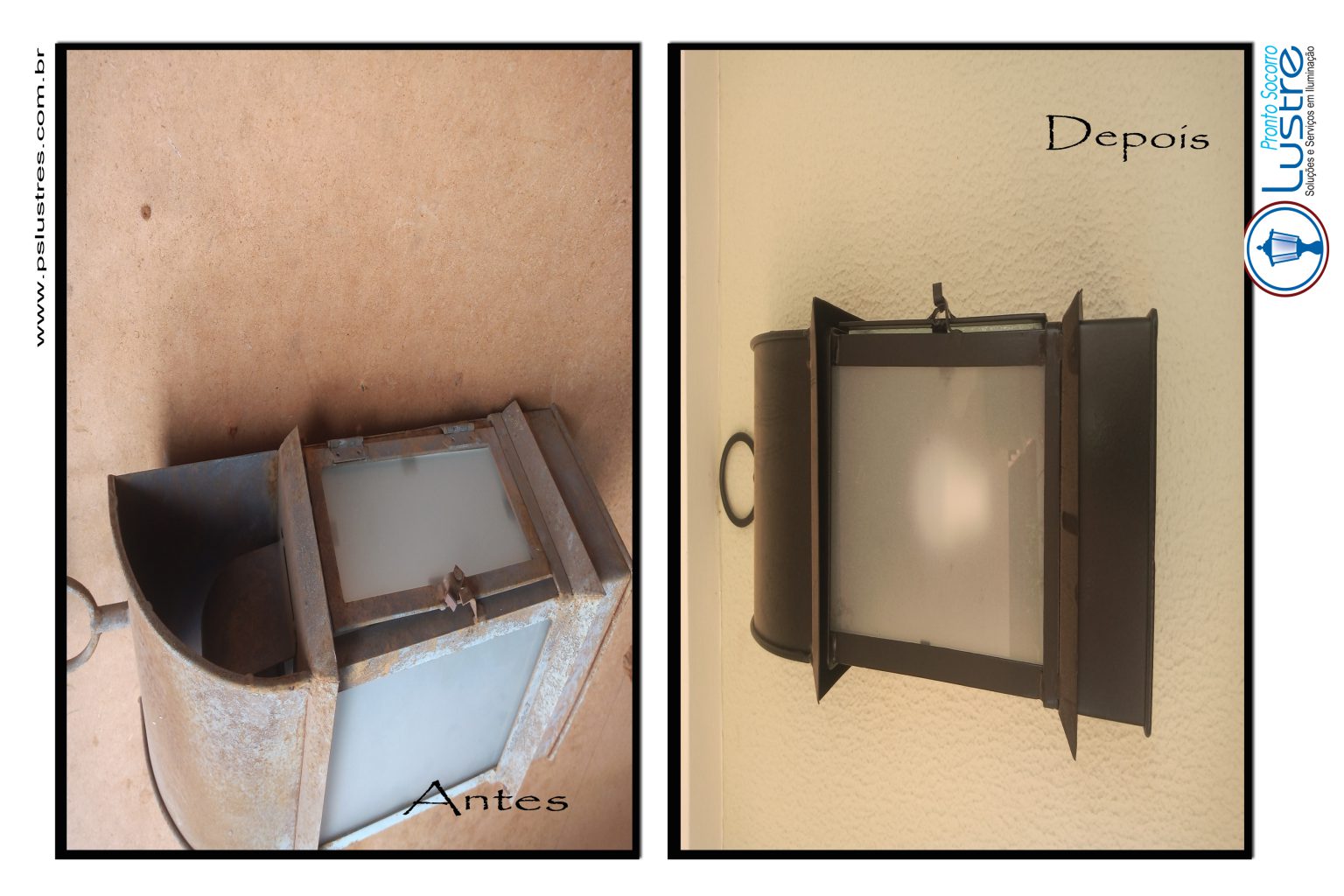 Antes e Depois Pronto Socorro dos Lustres